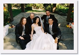 24a_2614-210-24A * Jessica with the groomsmen: Joseph Goldberg, Michael Morena, Kham Slater and Bill Merrill * 2716 x 1797 * (1.12MB)